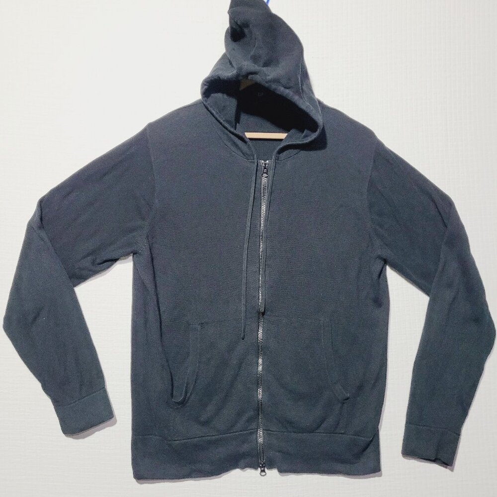 Gap Women's Large Black zipper Hoodie warm cozy winter fall